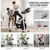 Exercise Bike, 8kg Flywheel Stationary Bike Indoor Cycling Machine with Adjustable Resistance Seat Handlebar, White