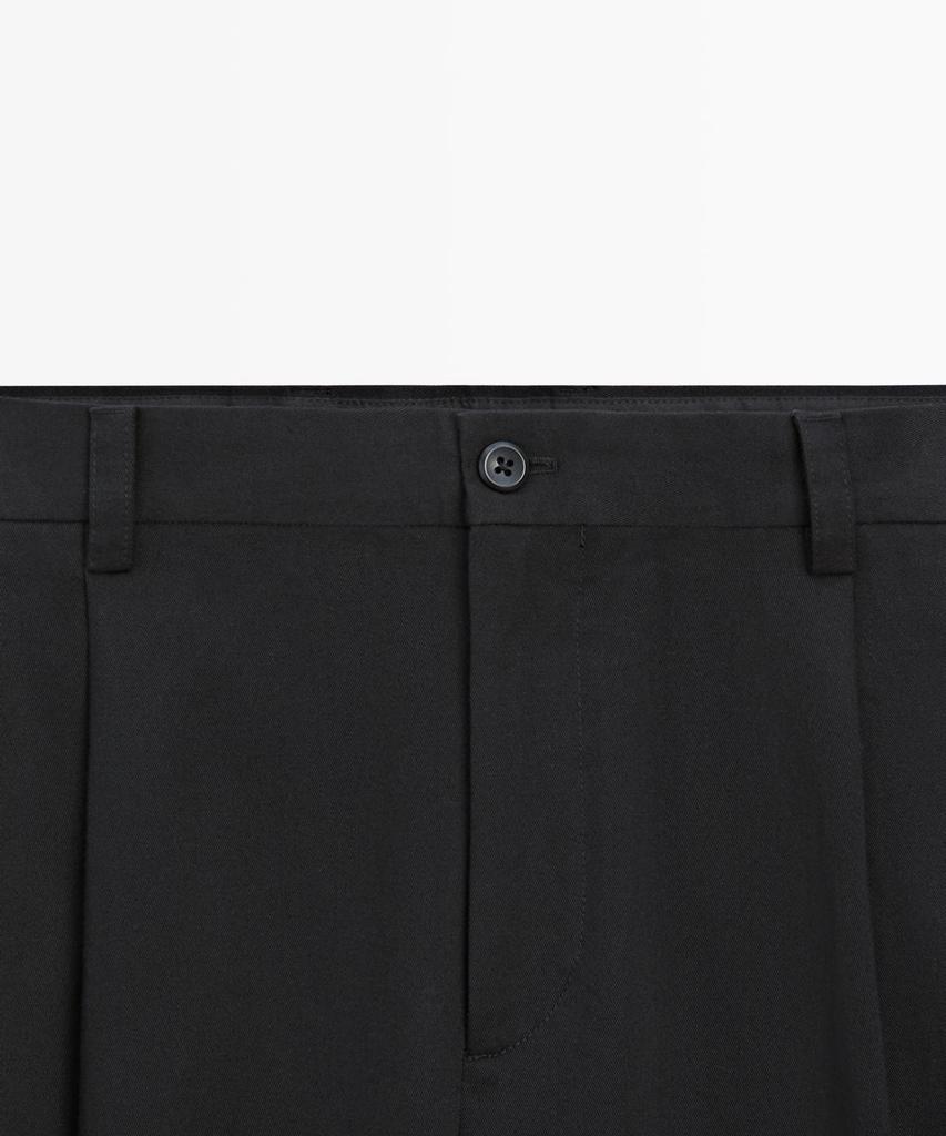 Masimodutti Cotton Pintuck Pants