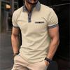 Abbigliamento Estivo da Uomo Polo a Maniche Corte con Stampa Digitale 3D Uomo Business Golf Polo Top