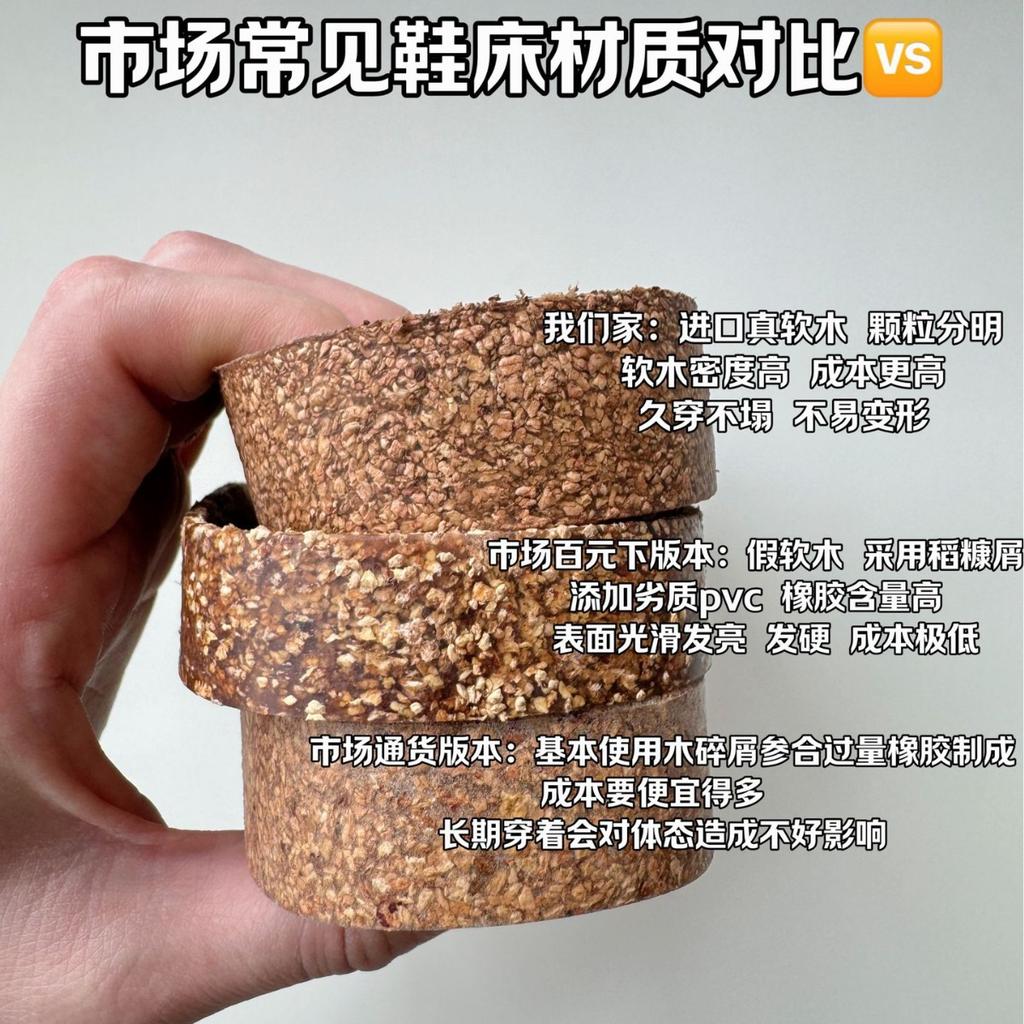 Sangpo Birken Shoes Women's Retro Cork Inner Height-increasing Sandals Bag Head Leather Thick Sole Outer Wear Fishing Birken Half Slippers