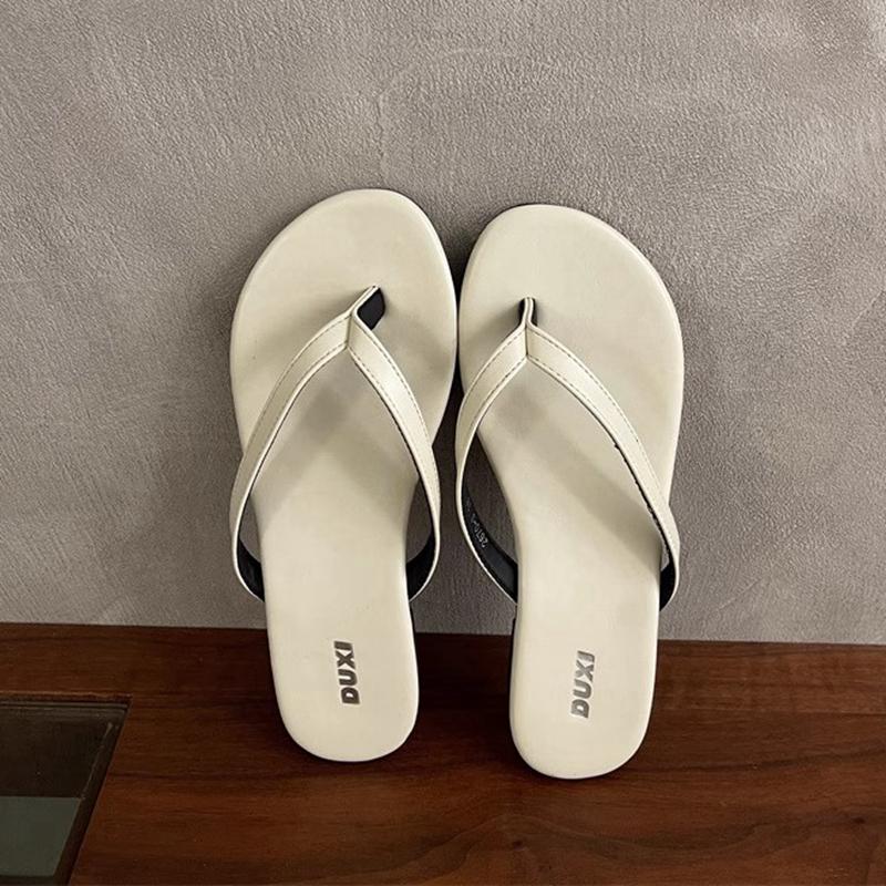 Fashion SUOJIALUN 2025 Summer New Brand Women Slipper Fashion Narrow Band Slip On Flip Flops Soft Flat Heel Outdoor Casual Dress Slides