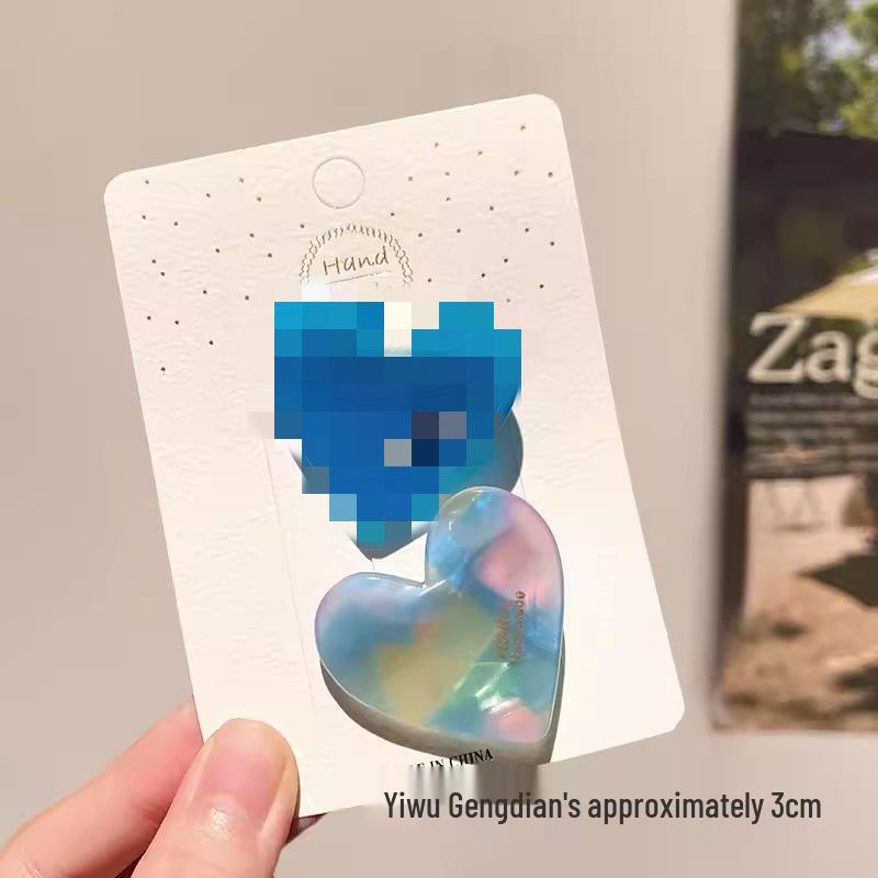 Retro Chic Heart Hair Clip: Cute, Simple, Versatile Side Clip