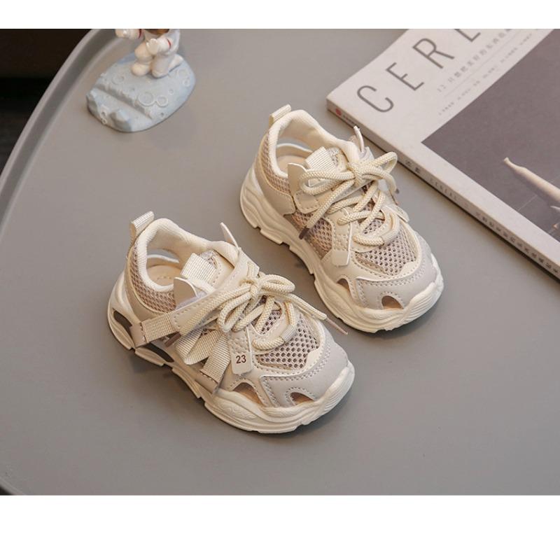 Summer Children's Sports Shoes Casual Boys Sandals Single Net Running Shoes One Pedal Dad Shoes Breathable