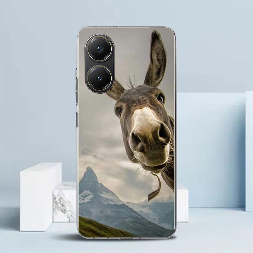 Lustige Esel-Soft-Hülle für Xiaomi Poco F7 Ultra X7 X6 X5 Pro M7 Handyhülle Redmi 15 15C 13 13C 12 12C 10 10C Print Shell Poco X