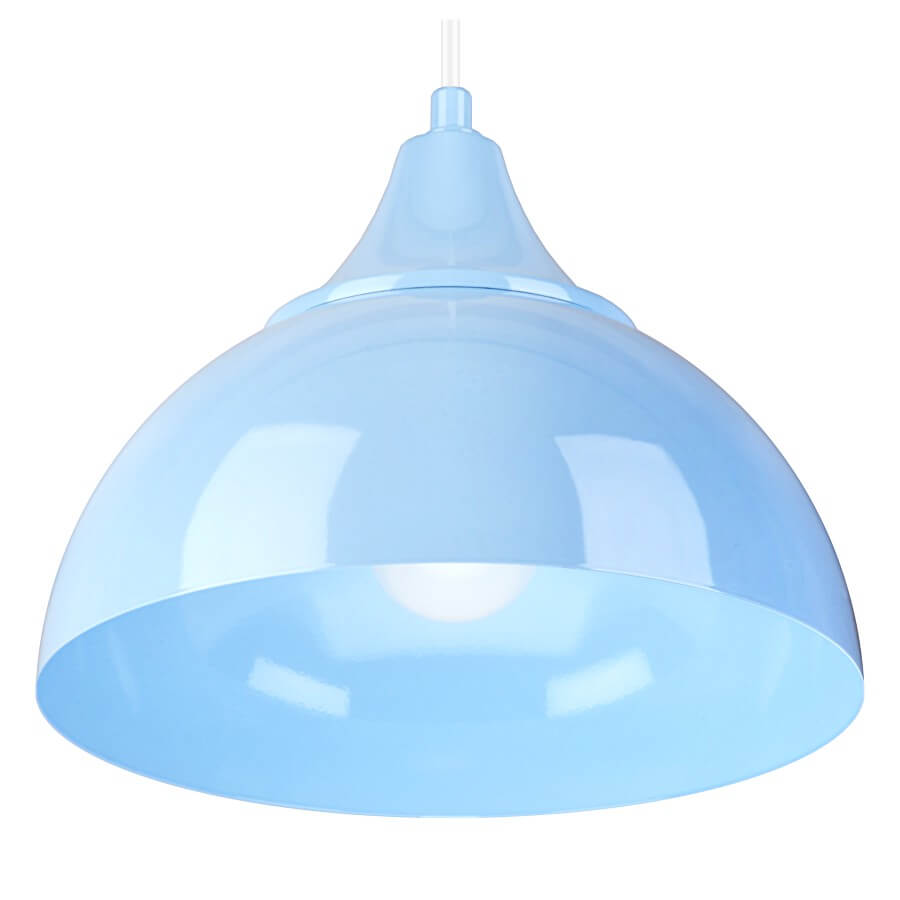 Kupidyn 1 Lampa Wisząca - Dziecięca, Błękitny, Metalowa 1Xe27