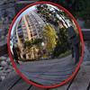Convex Mirror Outdoor 17.72 Inch Road Safety Convex Mirror Adjustable Parking Garage Round Convex Traffic Mirror Fish Eye Mirror