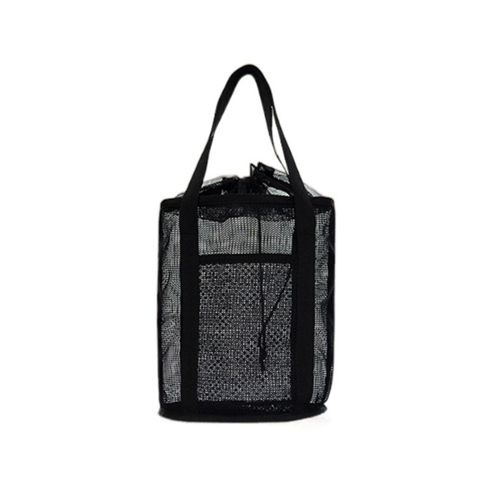 Large-Capacity Beach Toy Baskets Drawstring Portable Bath Storage Bag Travel Wash Tote Bag  Family