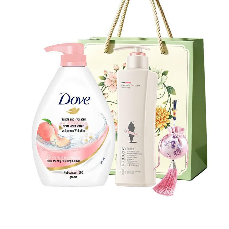 Подарочный набор Dove для ванны и душа шампунь