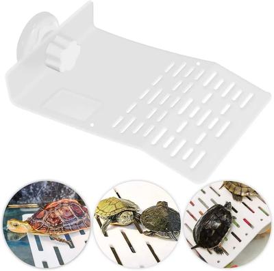 Turtle Platform Tortoise Resting Terrace Basking Platform Reptile Habitat Dock Climbing with Suction Cup Frog Terrapin Aquarium