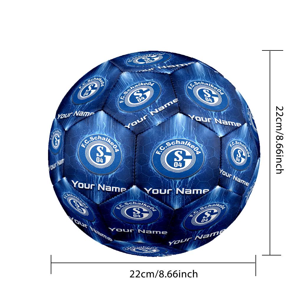 Schalke 04 FC Moda Taglia 5 Pallone da Calcio Resistente all'Usura Antiscivolo Per Allenamento Sportivo Uso Ricreativo