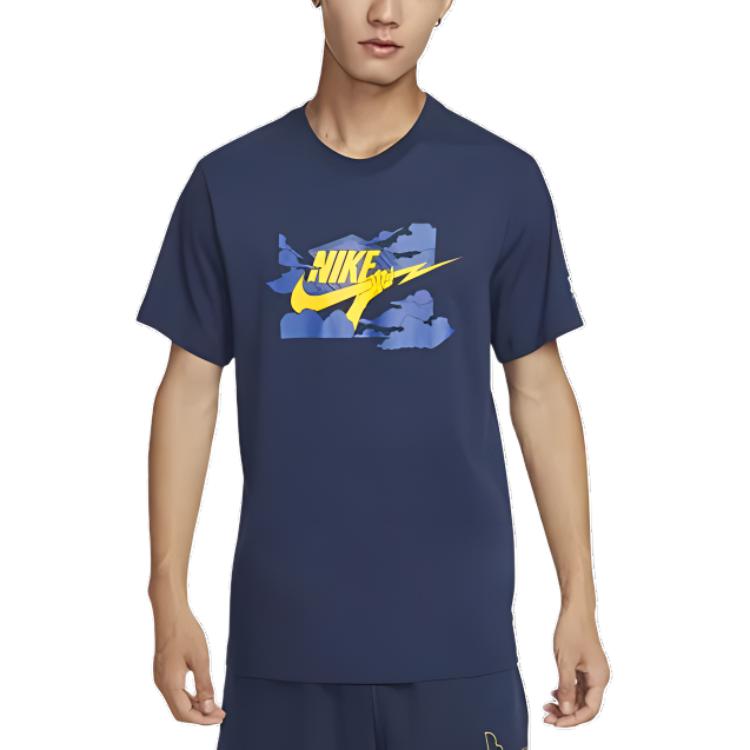 Nike Club T Shirt Men s Dark Navy Blue FZ5420-410 S