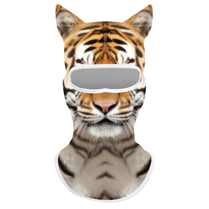 1pcs Animal Balaclava Motorcycle Motocross Ski Snowboard Hat 3D Cat Ski Balaclava Animal Face Covering Full Face Hood Masque