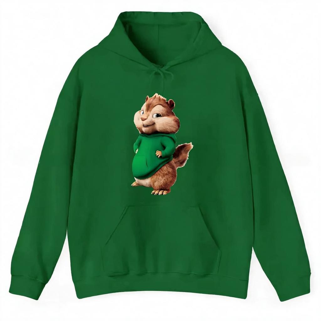 Alvin and The Chipmunks Anime Hoodies Soft Eco Friendly Material A Letters Printing Sweatshirt Casual Streetwear Men and Women