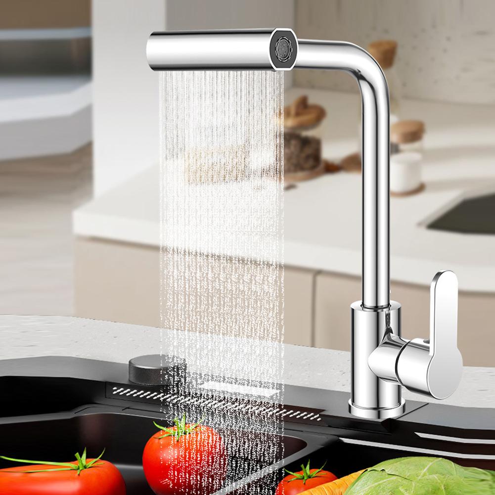 360 Degree Multifunctional Swivel Faucet Kitchen Sink Faucet 4 Modes Hot and Cold Water Faucet for Kitchen Bathroom