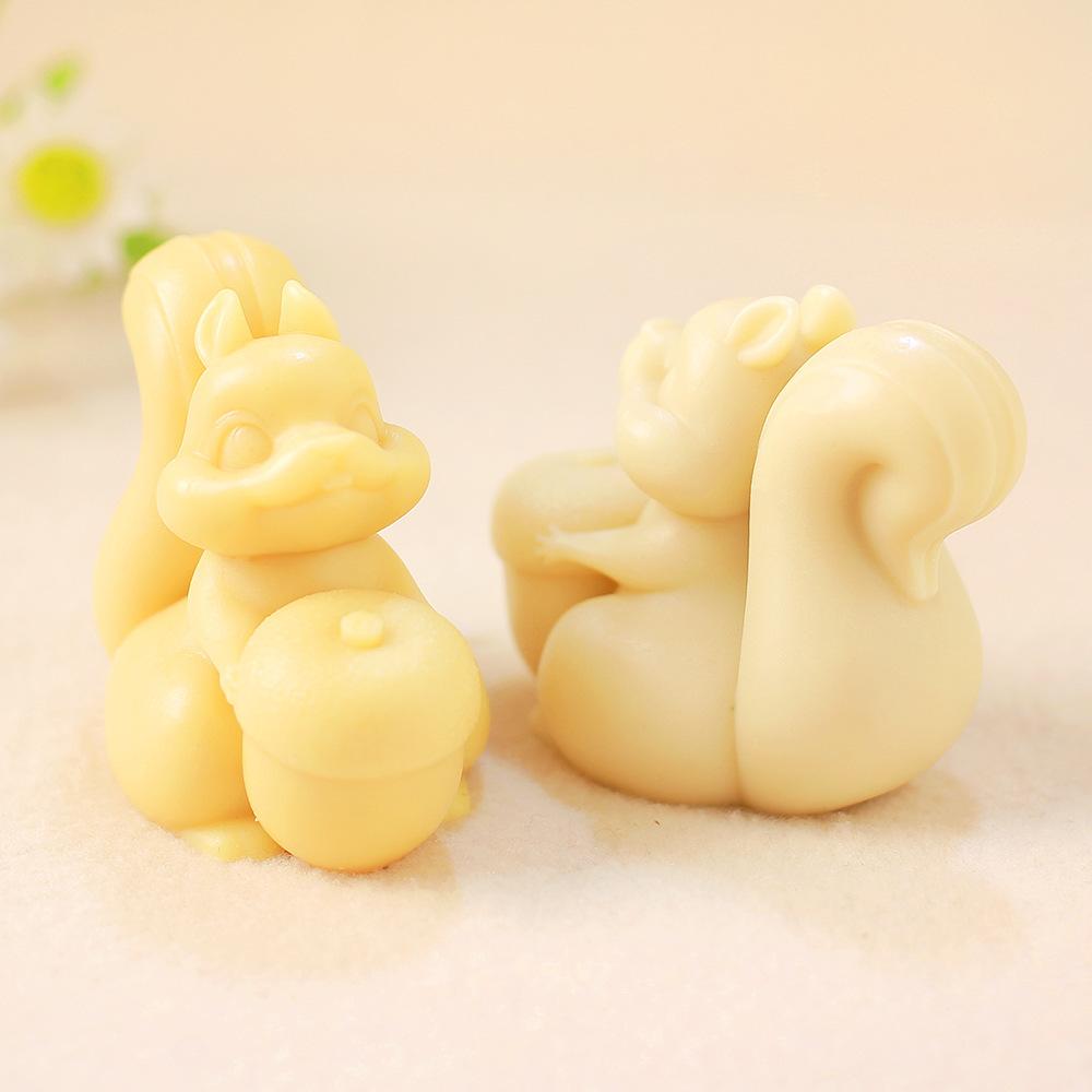 3D Cartoon Animal Ornament Plaster Silicone Mold DIY Unicorn Scented Candle Mold Home Decoration
