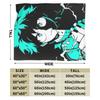 Izuku Midoriya Knitted Blanket Fleece Boku No My Hero Academia Anime Warm Throw Blankets for Bedroom Sofa Bedroom Quilt