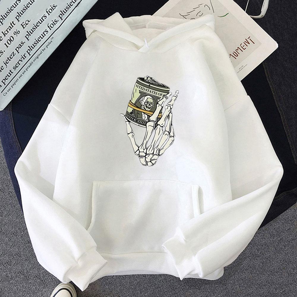 Money Roll 100 Hundred Dollar Hoodies Long Sleeve Male Sweatshirts High Street Streetwear Women Casual Mens