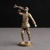 Pure Brass Long March Red Army Soldier Statue Home Decoration Crafts Trumpeter Commemorative Theme Character Sculpture Ornaments