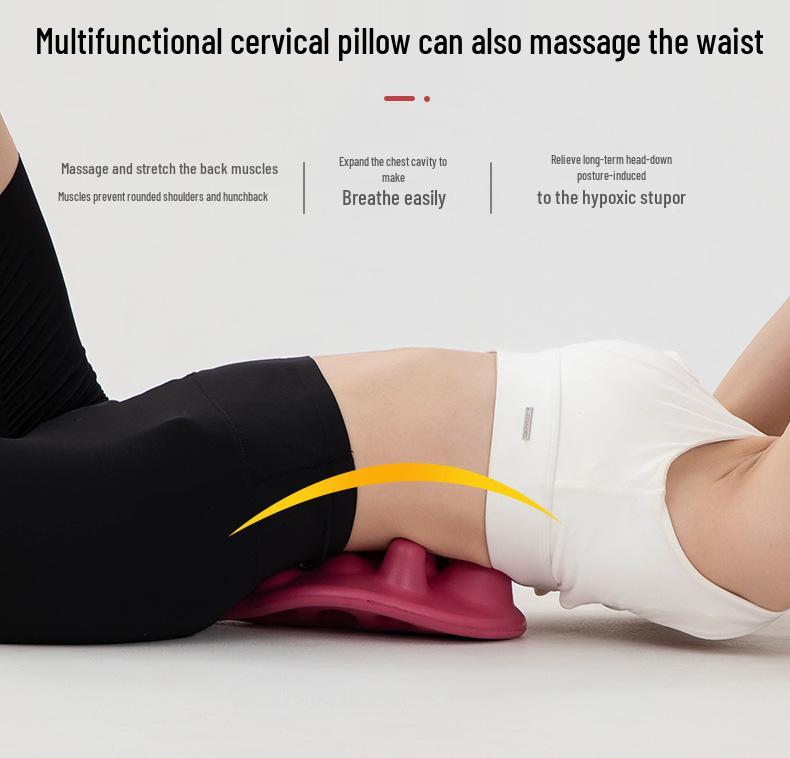Ergonomic Massage Mat & Pillow for Cervical Traction and Lumbar Support