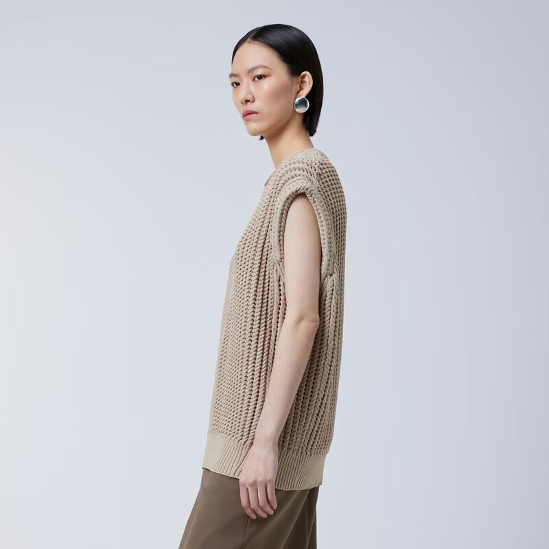 

JNBY 2024 Весна Свободный Вязаный Жилет с Круглым Вырезом L