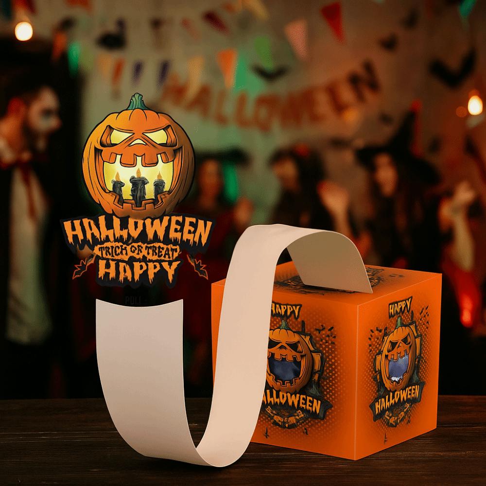 DIY Halloween Money Box Creative Pumping Money Box Funny Halloween Cash Gift Box  Kids Adults