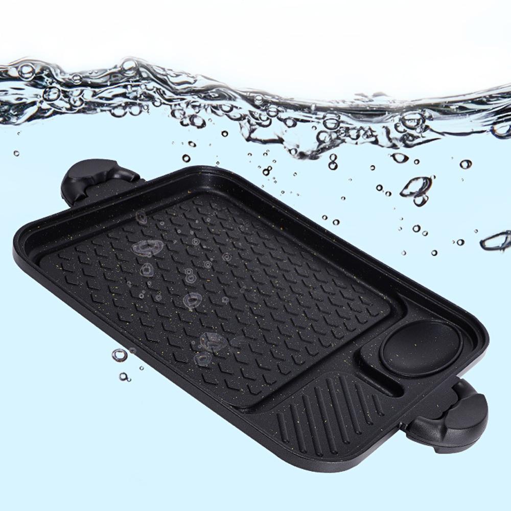 KOSUN Korean Barbecue Grill Pan Smokeless Indoor Outdoor Steak Griddles Non-stick Household Meat Skillet for Gas and Induction