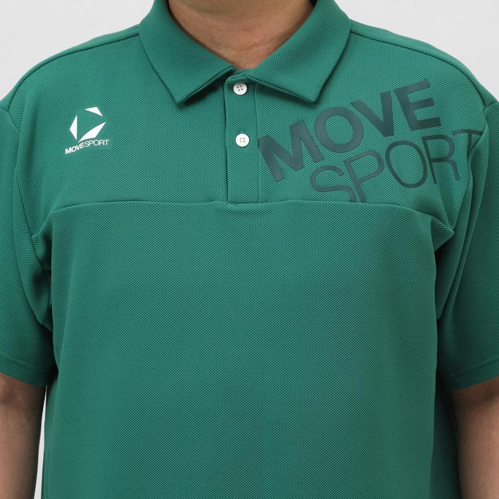 Move Sports Descente Short Sleeve Sunscreen Polo Shirt with Cooling Function and UV Protection for Running and Training Men's (GR00(ST5SHS03M))