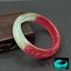 Pulseira de Resina Colorida com Glitter e Folha, Sensível à Temperatura, Luminosa, Acessório Estiloso para Meninas, Uso Diário Escolar