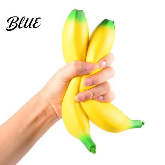 Banana Stress Toy Simulation Large Squeeze Stretchy Slow Rebound Decompression Fidget Portable Simulated Fruit Sensory Adults Relaxation