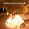 Eye Protection Rabbit Silicone Night Light Tap Control Bedside Decor Light Children Toy