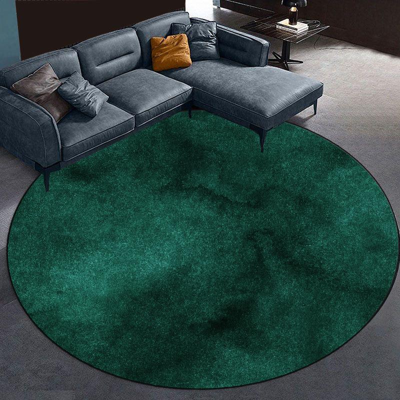 Abstract Marble Round Carpet Living Room Black Warm Fluffy Hanging Chair Mat Bedroom Bedside Area Rug Large Size Cloakroom Rugs