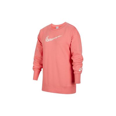 Nike Loose Casual Pullover Long Sleeve Sweatshirt Kids Tops Salt-Pink DM8210-603