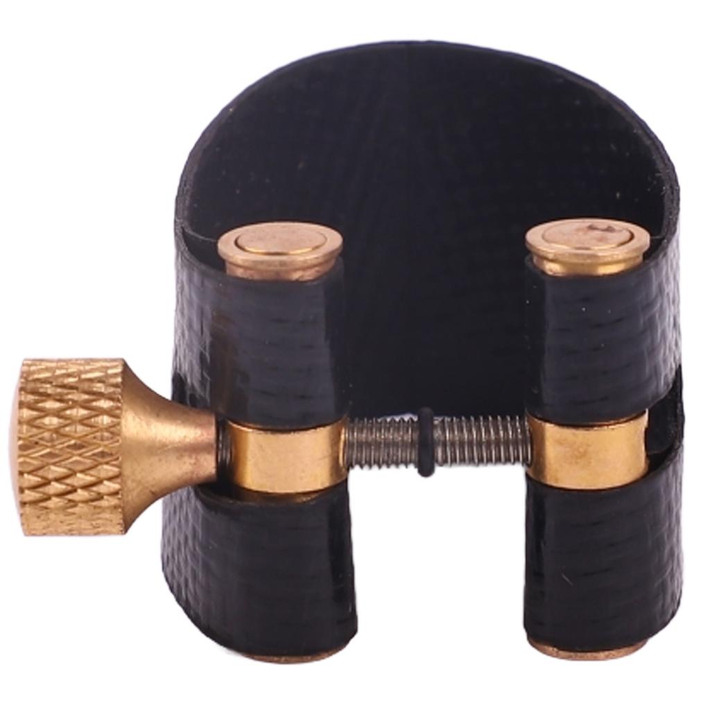 Saxophone Ligature Fastener Adjustable Screw Uniform Sound Sax Ligature Replacement Black Tenor