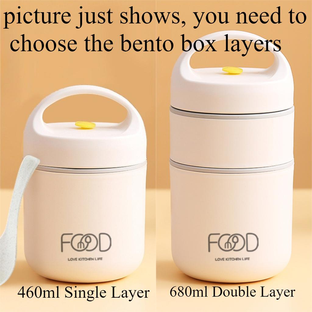 Portable Thermal Porridge Cup Insulation Lunch Box Bento Box With Insulation Bag Food Warmer Thermos Soup Cup For School Outdoor