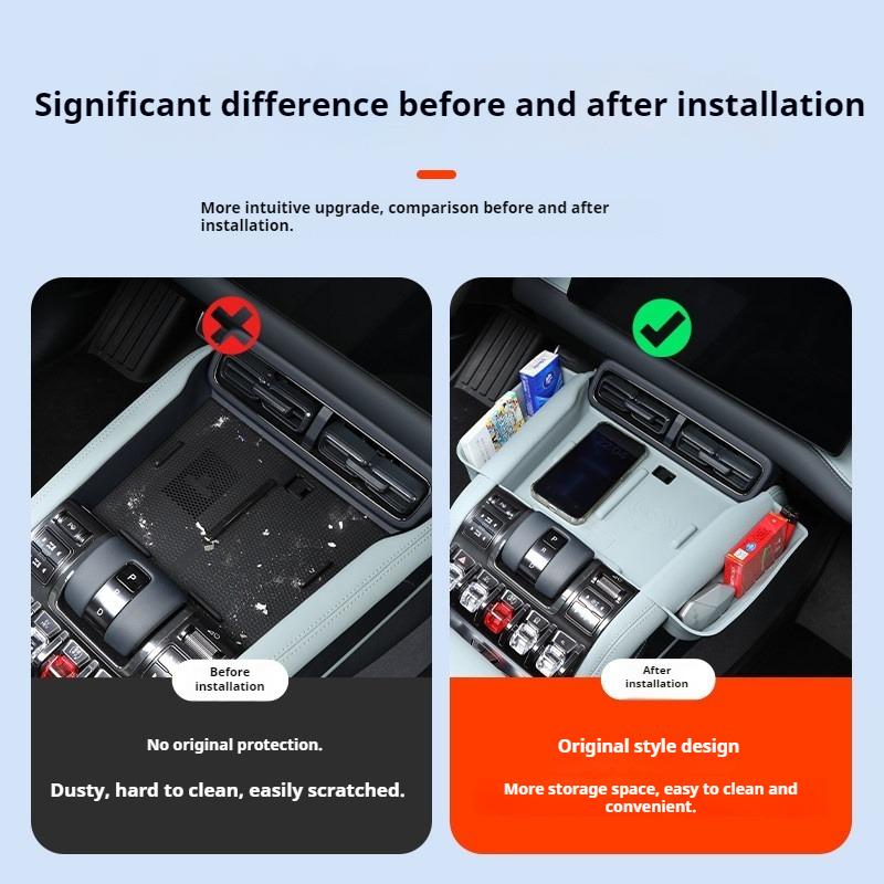 For BYD Leopard 5 Denza B5 Specialized Wireless Charging Silicone Pad Center Console Storage Box Cup Mat Protective Pad Auto
