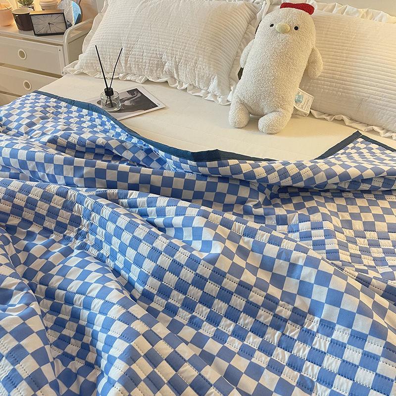Cuvertură de pat cu spălare mecanică Cuvertură subțire Cuvertură de vară Cuvertură de pat dublă cu un singur pat Pătură de pat cu aer condiționat