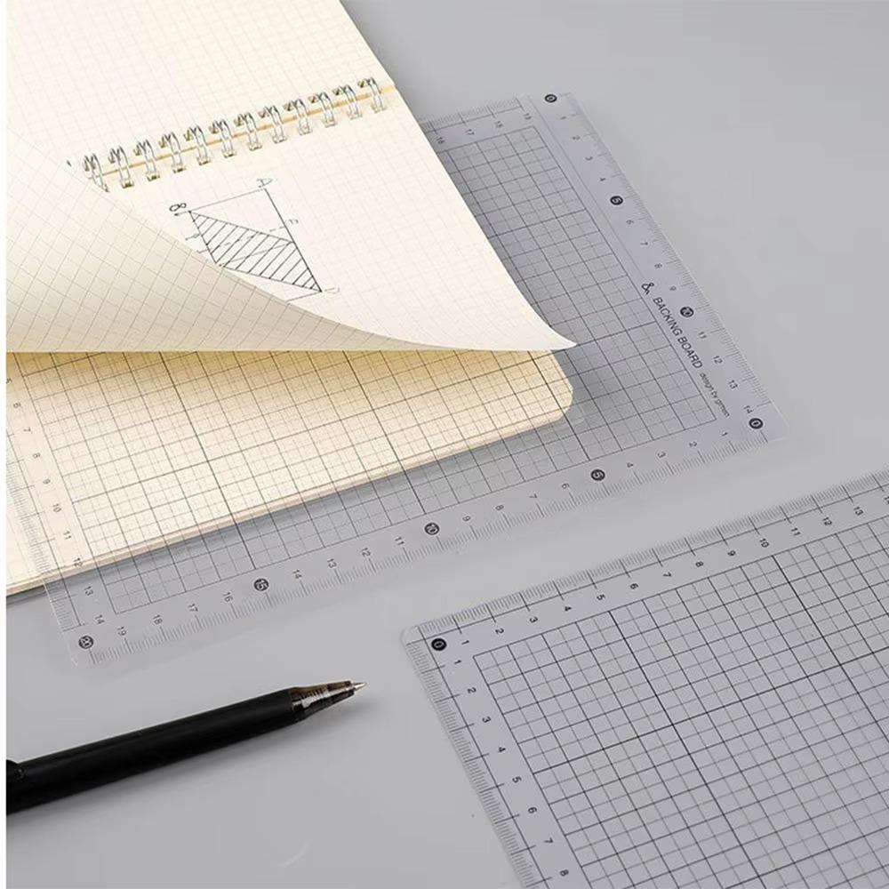 Transparent Grid Scale Ruler Non Slip Writing Board New Learning Pad  Student Writing