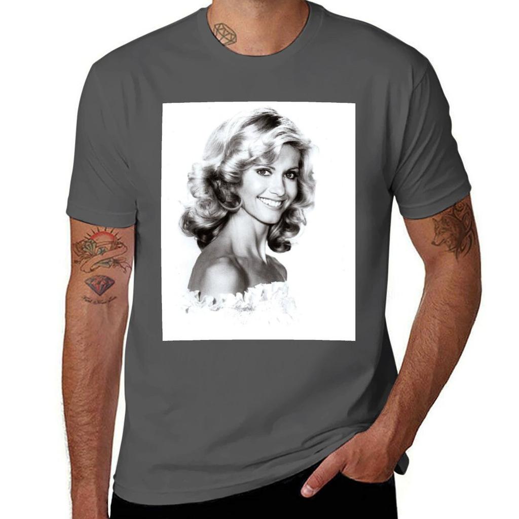 Olivia Newton John 1220822 T-Shirt Baumwoll-T-Shirt Pack T-Shirt Für Unisex-T-Shirt