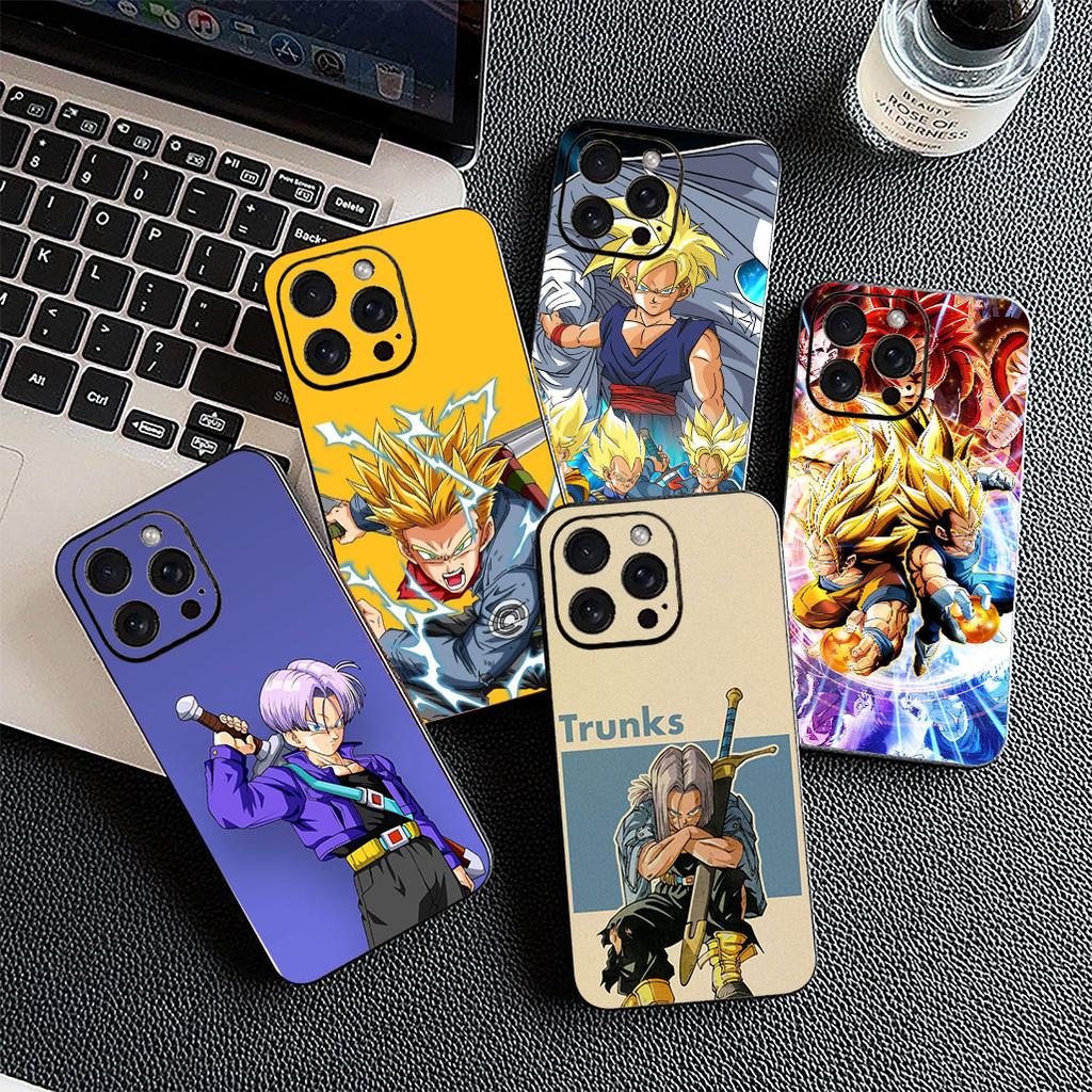 Cover for Apple iPhone 17 16 14 15 Plus Pro Max 16E ProMax + 15Plus 15+ 16+ Phone Case Torankusu Dragons Balls Goku Trunks
