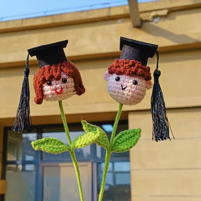Hand-Crocheted Sunflower Bouquet for Teacher's Day, Birthdays, and Graduation