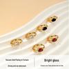 2025 Stylish Titanium Steel Earrings for Women: Lightweight, Luxurious Ear Cuffs with Colorful Zirconia and Unique Design
