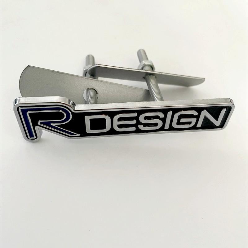3D Metall RDesign R Design Frontgrill Auto Plakette Aufkleber Emblem Decal Dekoration Für VOLVO XC40 XC60 XC90 V90 S90 S60 V60 V40 C70