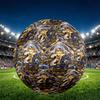 Football Club Print Size 5 Soccer Ball, PU Wear Resistant Football for Match Training and Daily Practice, Birthday Gift for Soccer Fans