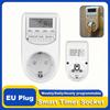 EU Plug Timer Switch Digital Power Socket Energy Saving Adjustable Kitchen Timer Outlet Week Hour Programmable Timing Socket