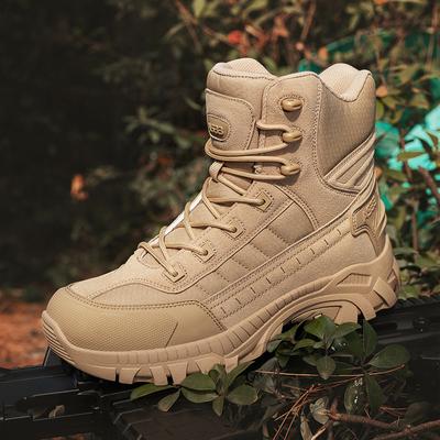 Nya Träningskängor Högkvalitativa Ökenkängor Vandringssneakers Män Halkfria Vattentäta Utomhus Bekväma Läderkängor Män Skor