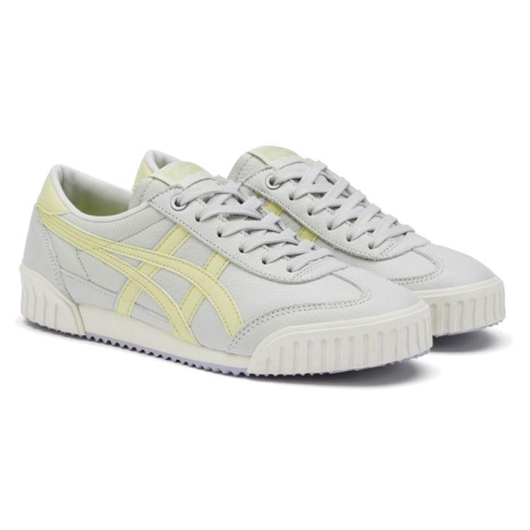 ONITSUKA TIGER Machuation Leather Casual Breathable Low-Top Sneakers Women Sneakers White Yellow 1182A595-020