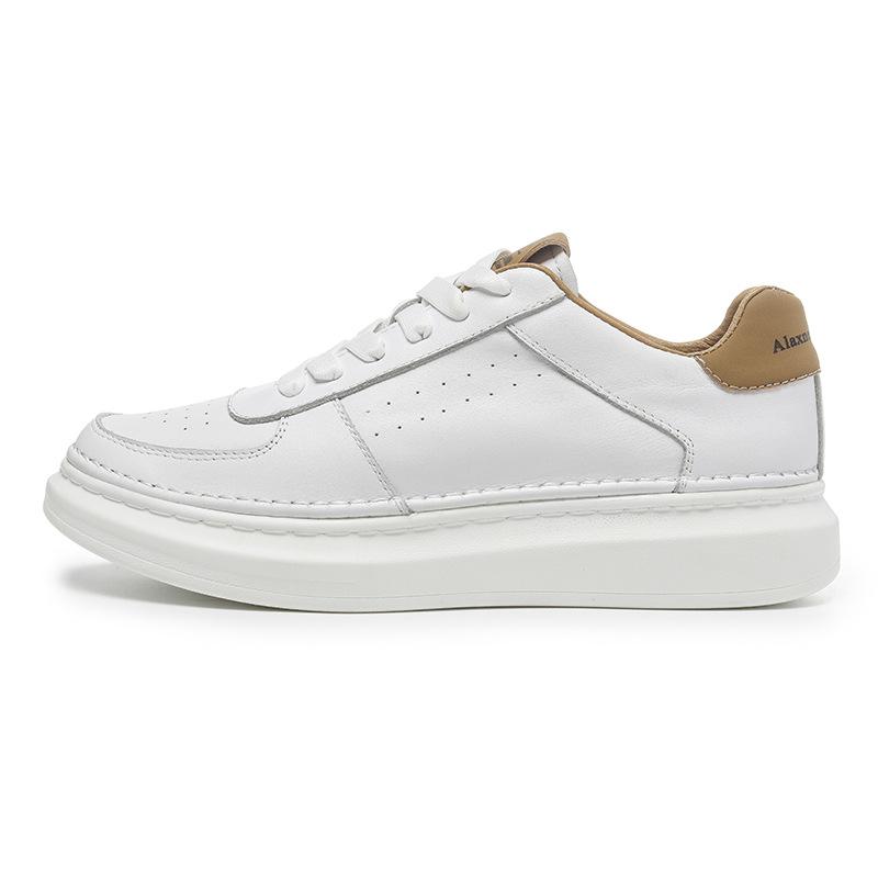 Extra large size men's shoes spring 2025 new platform casual shoes fashion versatile white shoes Korean version of sports shoes tide