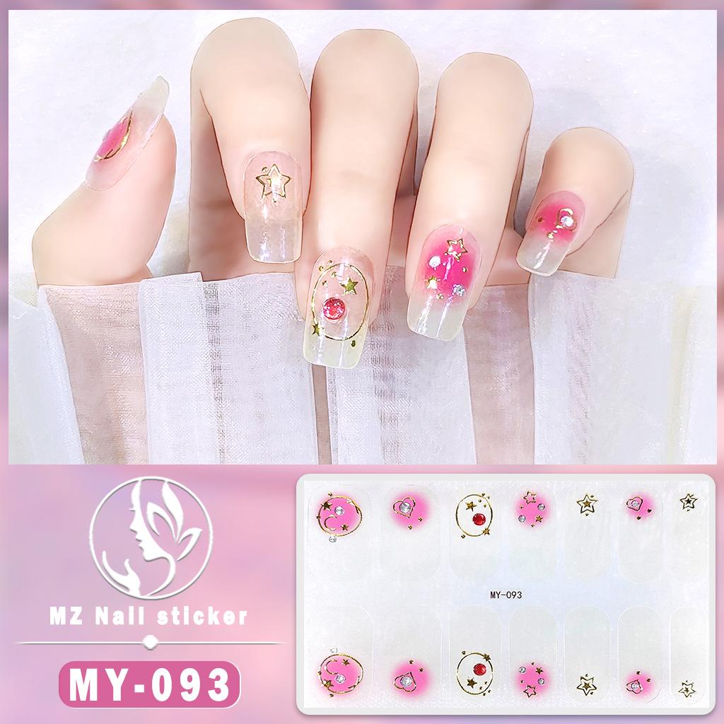 3D Waterproof Gel Nail Polish Film – Diamond & Laser Nail Art Stickers