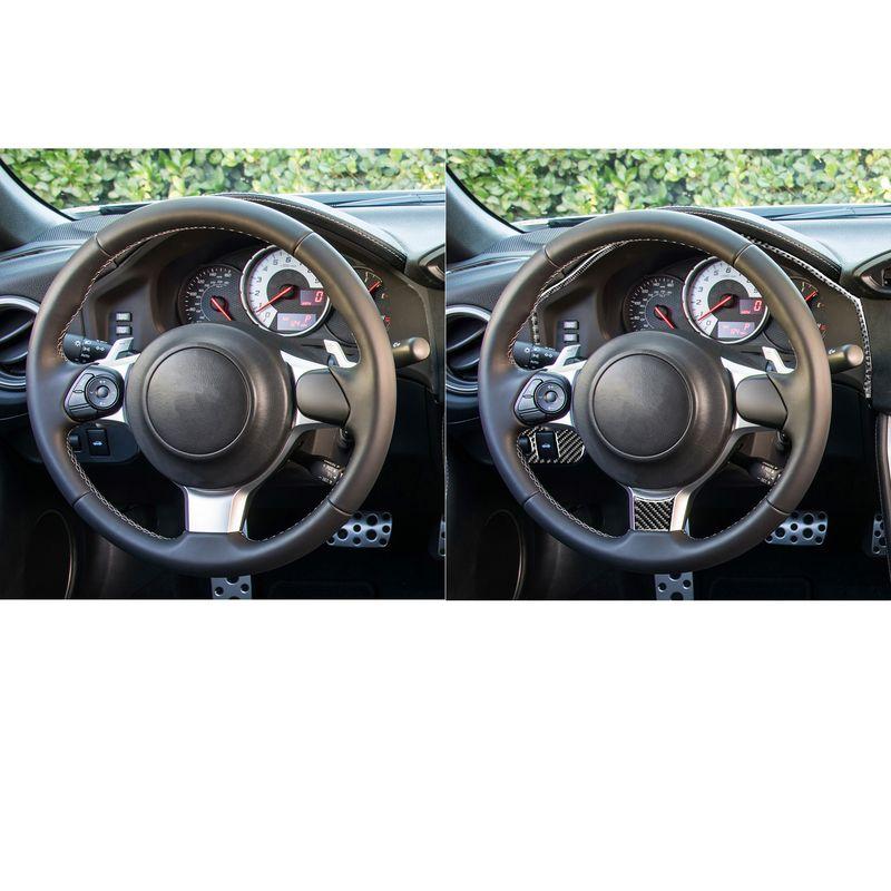 Real Carbon Fiber Car Accessories Speedometer Headlight Switch Cover Soft Sticker For Subaru BRZ Toyota 86 GT86 2017 2018