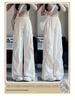 Women's XS Off-White Quick-Dry High-Waisted Wide-Leg Cargo Pants - Petite, Summer 8-Point Style
